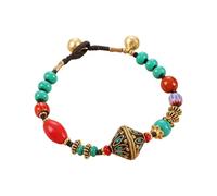 ZWTPGKRD de Perles népalaises tibétaines culturelles incorporant des Pierres Naturelles, élégant pour Un Usage Quotidien Polyvalent, Bijoux artisanaux