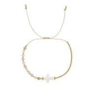 ZWTPGKRD Élégant crucifix en perles fait à la main en cristal multicolore pour un usage quotidien, taille unique, Comme décrit