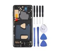 ZWTPGKRD Ensemble de Cadre d'affichage numériseur LCD numériseur d'écran LCD pour S21 + pièce de Rechange avec Outil de réparation Remplacement LCD Remplacement d'écran de téléphone d'affichage Haute