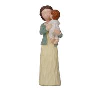 ZWTPGKRD Figurine de famille - Sculpture romantique - Couple amoureux - Sculpture sculptée à la main - Pour anniversaire de mariage - Sculpture en résine