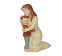 ZWTPGKRD Figurine de famille - Sculpture romantique - Couple amoureux - Sculpture sculptée à la main - Pour anniversaire de mariage - Sculpture en résine