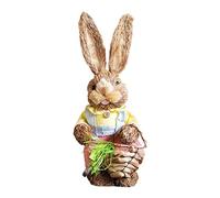 ZWTPGKRD Jolies décorations de Pâques en paille pour décoration de maison, jardin, mariage, accessoires photo, décorations de Pâques pour couronnes