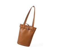 ZWTPGKRD Korean Styles Sac seau grande capacité avec design vintage en cuir PU Sac à main pour femme à main ou à l'épaule, marron, As shown in the picture (error 1-230cm)