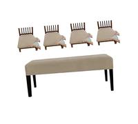 ZWTPGKRD Les Bancs À Cordon Élastique Couvrent des Conceptions Imperméables pour Les Repas Et Les Balcons Utilisent Une Housse De Siège en Matériaux Robustes De Cinq Couleurs