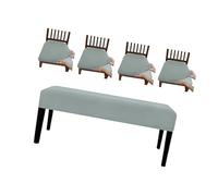 ZWTPGKRD Les Bancs À Cordon Élastique Couvrent des Conceptions Imperméables pour Les Repas Et Les Balcons Utilisent Une Housse De Siège en Matériaux Robustes De Cinq Couleurs