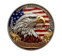 ZWTPGKRD Les collectionneurs offrent des jetons commémoratifs de 250 Ans des États-Unis avec Une Inscription Unique, pièce Patriotique pour la préservation des libertés