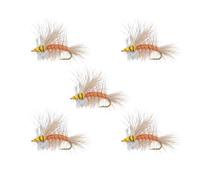 ZWTPGKRD Leurre de pêche à la mouche sèche, construction en fibre qui protège l'environnement de l'eau, durable pour les pêcheurs