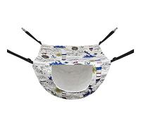 ZWTPGKRD Lit suspendu pour animal domestique Hamac aérien Maison Chaton Cadre d'escalade Double couche Roulement Accessoires pour animaux de compagnie Écureuil Balançoire d'intérieur Chevet