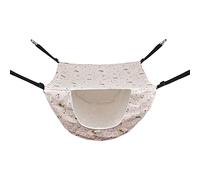 ZWTPGKRD Lit suspendu pour animal domestique Hamac aérien Maison Chaton Cadre d'escalade Double couche Roulement Accessoires pour animaux de compagnie Écureuil Balançoire d'intérieur Chevet