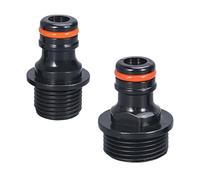 ZWTPGKRD Lot de 2 adaptateurs de robinet universels 1/2" 3/4" - Connecteur de robinet d'arrosage de jardin - Raccords de tuyau, raccord de tuyau