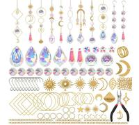 ZWTPGKRD Lot de 200 attrape-soleil en cristal avec crochets de suspension uniques pour adultes et enfants