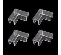ZWTPGKRD Lot de 4 fixations d'angle universelles en PVC pour aquariums assurant une haute transparence, des configurations simples et un maintien sûr des protections d'angle