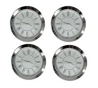 ZWTPGKRD Lot de 4 têtes d'horloge à quartz multifonctions de 55 mm avec chiffres arabes ou romains pour précision et style dans différents réglages d'horloge