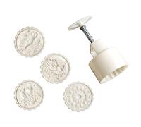 ZWTPGKRD Moule 125 g avec tampons chinois pour décoration de gâteaux de lune pour fondant, pâte à sucre