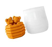 ZWTPGKRD Moule en silicone multifonction en forme d'ours pour moulage de résine, savon, chocolat