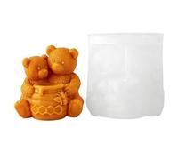 ZWTPGKRD Moule en silicone multifonction en forme d'ours pour moulage de résine, savon, chocolat