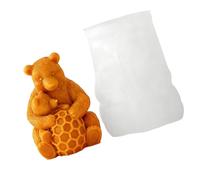 ZWTPGKRD Moule en silicone multifonction en forme d'ours pour moulage de résine, savon, chocolat