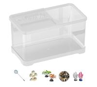 ZWTPGKRD Multiple Scenario Fish Cistern Including Moodlamp for Sitting Room Office and Bedroom Deck Integrated Fish Cistern