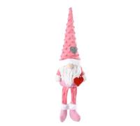 ZWTPGKRD Nains de Saint-Valentin en peluche tenant un cœur nains pour fête du Nouvel An, décoration de table à manger, cadeau pour moins de visage