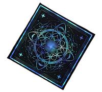 ZWTPGKRD Nappe de tarots, nappe d'autel, motif planète, nappe astrologique, nappe de divinations, tissu de carte de divination, décoration murale, nappe de carte de tarots, nappe spirituelle