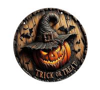 ZWTPGKRD Panneau de porche en bois festif saisonnier pour porte d'entrée, plaque à suspendre pour la maison, les vacances, le jardin, la décoration de fête en plein air Halloween en bois