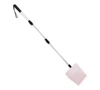 ZWTPGKRD Pelle à déjections canines pour grands chatons, pelle à litière creuse en métal pour la plupart des types de litière, outil de nettoyage télescopique pour chats