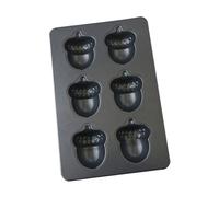 ZWTPGKRD Plaque de cuisson antiadhésive à 6 cavités en acier au carbone épais pour une répartition homogène de la chaleur et un démoulage facile des gâteaux avec plateau en acier au carbone solide