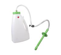 ZWTPGKRD Porte-biberon pour Lait De Veau 4L Conçu pour Une Alimentation Facile avec Mangeoires À Lait d'allaitement Détachables À Longue Bouche