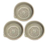 ZWTPGKRD Râpe À Ail Faite À La Main Bol À Herbes 2 en 1 Outil De Préparation De Cuisine avec 7 Trous pour Gingembre Fromage Assiette À Râper en Céramique À Base De avec Décapant À Herbes