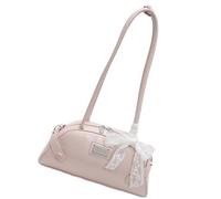 ZWTPGKRD Sac à bandoulière décontracté en cuir synthétique pour femme, sac à main de voyage léger pour les trajets quotidiens, les rendez-vous en plein air essentiel, rose, As shown in the picture