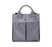 ZWTPGKRD Sac à bandoulière élégant en nylon de grande capacité pour femme avec plusieurs options de transport pour le travail et les voyages, gris, As shown in the picture (error 1-301cm)