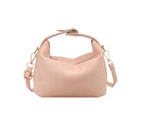ZWTPGKRD Sac à bandoulière en cuir synthétique pour femme - Sac à bandoulière simple - Couleur unie - Sac de shopping - Sac à main esthétique, rose, As shown in the picture (error 1-1649cm)