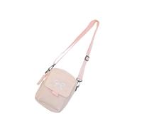 ZWTPGKRD Sac à bandoulière tendance en nylon pour femmes et filles, sac à bandoulière avec nœud papillon, sac à main pour un usage quotidien, rose, As shown in the picture (error 1-999cm)