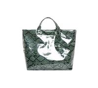 ZWTPGKRD Sac à main tendance en PVC avec poignée supérieure pour femme - Motif animal - Grande capacité, Vert, As shown in the picture (error 1-673cm)
