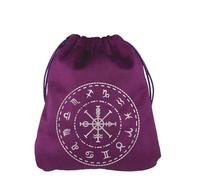 ZWTPGKRD Sac de rangement souple avec cordon de serrage pour cartes de tarots et oracles pour les amateurs de jeux de cartes, Violet 6., Taille unique
