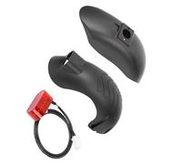 ZWTPGKRD Scooter Front/Rear Tire Wheel Mudguard Replacement Widened Mud Guard for Electric Scooter Parts Enduring Electric Scooter Rear Mudguard with Brake Light