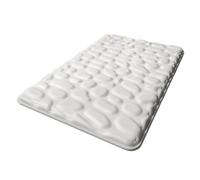 ZWTPGKRD Tapis de bain en fibre de refroidissement pour l'été, absorbants et antidérapants pour salles de bains et entrées