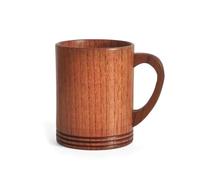 ZWTPGKRD Tasse à café tendance pour la maison, l'eau, la texture du bois, convient pour le bureau et l'extérieur, tasses à bière en bois