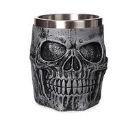 ZWTPGKRD Tasses à bière, tasses à café, tasses gothiques, chope créative en acier inoxydable, verre à vin, tasse à vin en résine, cadeau de Nouvel An, cadeau de Noël en résine