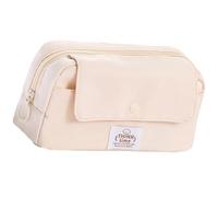 ZWTPGKRD Trousse à crayons multifonction de grande capacité pour étudiants et artistes en tissu tissé robuste avec motifs élégants, Couleur beige., Taille unique