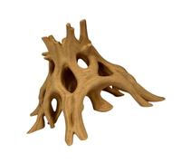 ZWWAAZHF Cachette pour racines d'arbre pour souche de poisson, crevette, L | Racine d'arbre artificielle en bois naturel pour décoration d'aquarium, accessoire pour poissons d'animaux de compagnie
