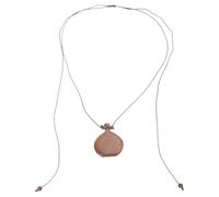 ZWWAAZHF Collier en bois sculpté en forme de bouteille de vin - Longueur réglable - Convient pour une tenue décontractée et formelle - Pendentif flasque en bois