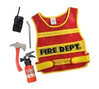 ZWWAAZHF Costume de pompier pour enfant | Talkie-walkie
