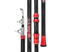 ZWWf Canne à pêche en Carbone 2.1M-4.5M 30kg au-Dessus de Superhard 100M Longue Distance Lancer Tige télescopique Bateau de mer engins de pêche de Haute qualité (Size : 4.5m)