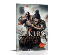 ZWWHUG Sekiro Toile murale décorative avec cadre Motif Shadows Die Twice40 x 60 cm