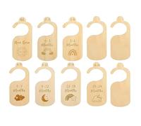 ZWWOGE 10 Pièces Séparateurs de Placard pour Bébé en Bois, Diviseurs de Garde-Robe, Organisation de Dressing de 0 à 24 Mois, Vêtements Bébé Organisez,Separateur de Pieces Bois