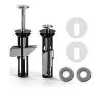 ZWWOGE 2 pièces Boulons et vis universels pour siège de toilette, fixation à charnière à dégagement rapide, installation facile, kit de rechange pour siège de toilette,Visserie Boulonnerie