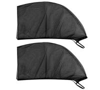 ZWWOGE 2 Pièces Pare Soleil Voiture,Pare Soleil Voiture Bébé,Chaussette Voiture Soleil,Protege Vitre Voiture Soleil,Bloquer Les Rayons UV Anti Moustiquaire,Taille Universelle pour Plupart des Voitures