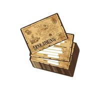 ZWWOGE 20 Cartes d'invitation d'anniversaire pour garçons avec motif de carte au trésor de pirate Invitations d'anniversaire parfaites pour les chasses au trésor les fêtes thème des pirates