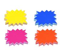 ZWWOGE 200 Pièces Étiquette Prix Fluorescent, etiqueteuse prix,Étiquettes de Prix en Forme d'Étoile Signe de Magasin,Étiquettes Prix de Vente en Papier pour Faveurs Magasin Détail Épiceries(9 x 7 cm)